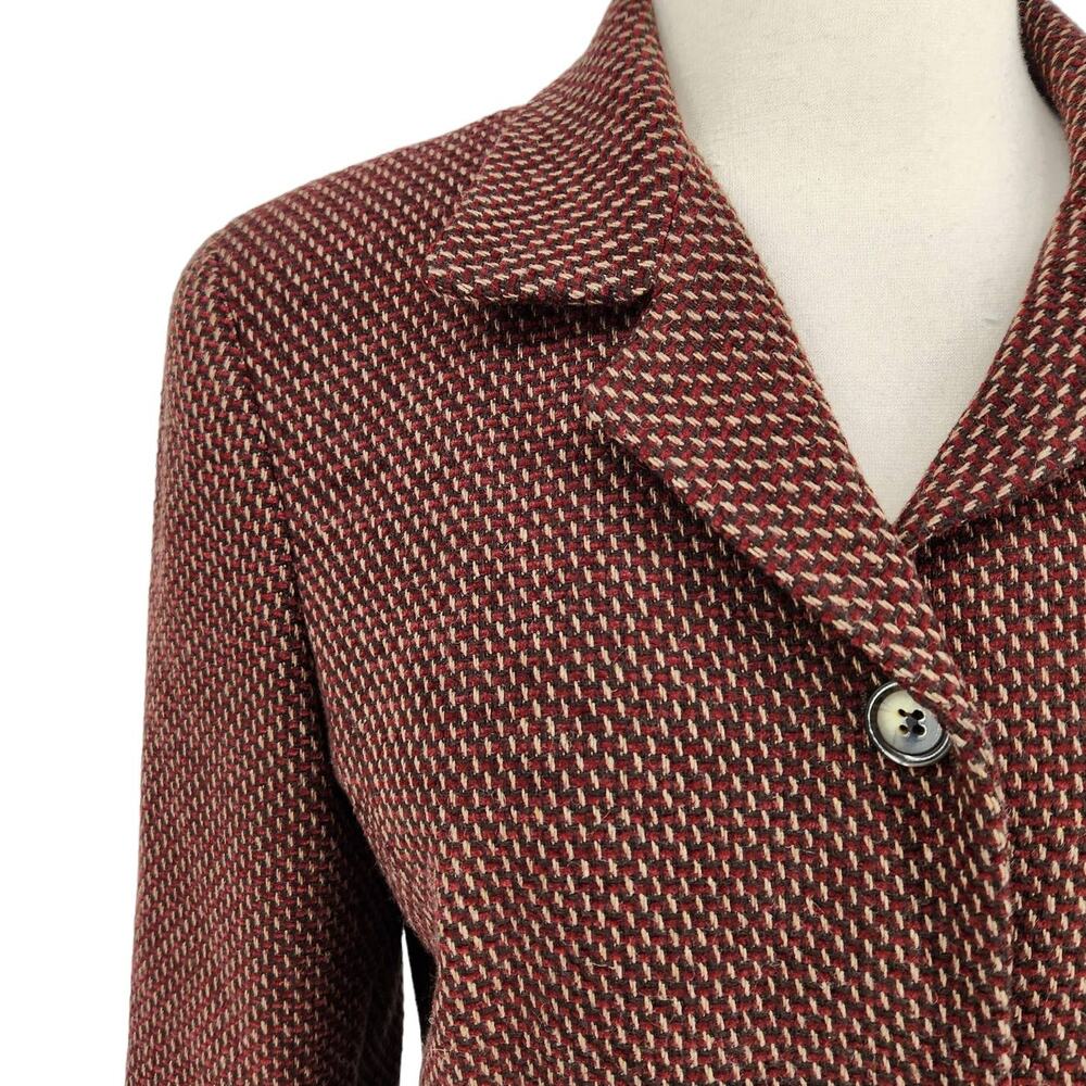 Gianni Wool Blend Tweed Blazer Size 8 Classic